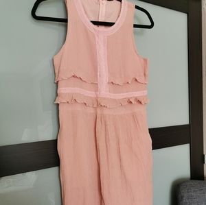 Anthropologie peach pink dress